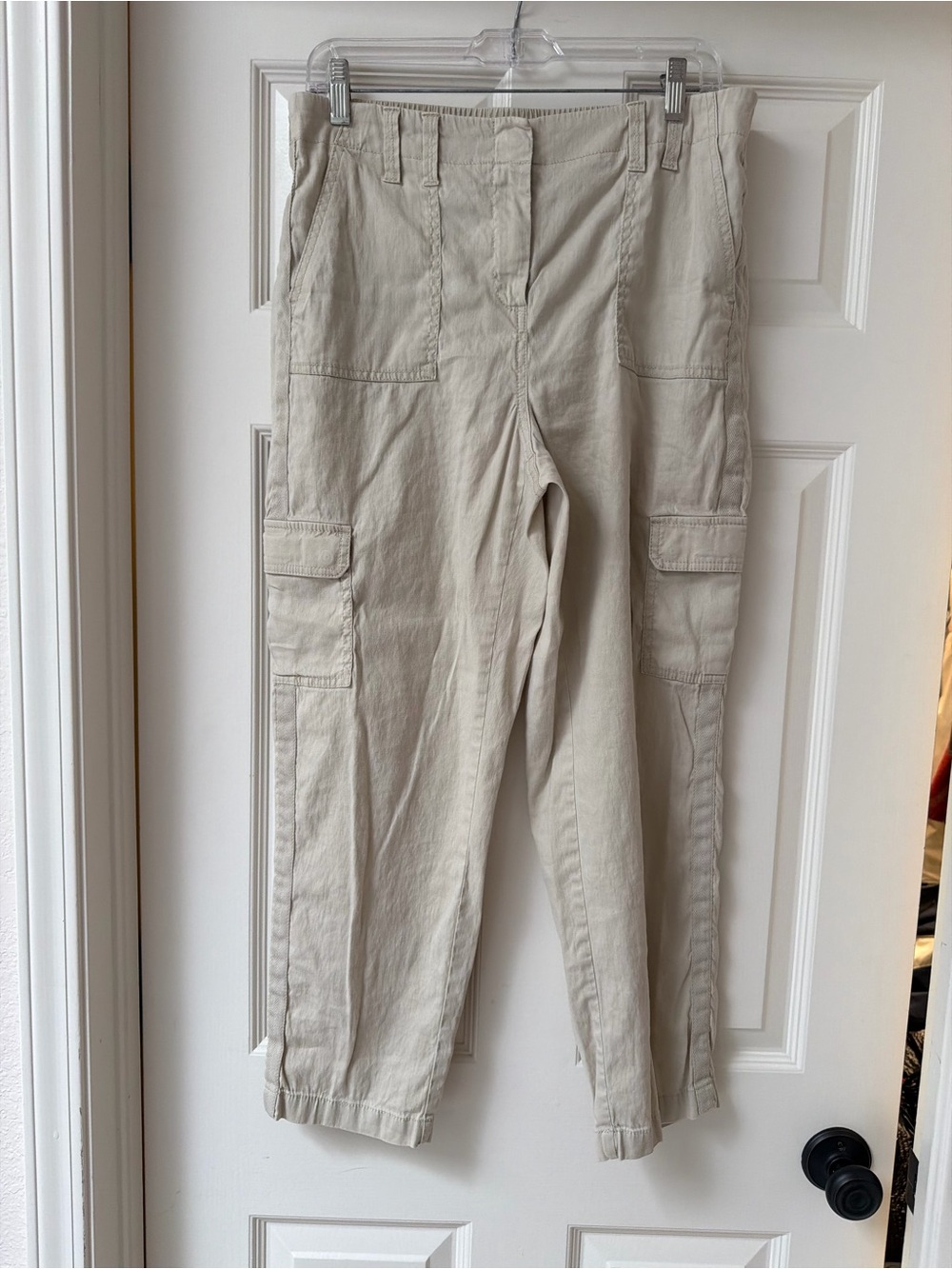 Women’s Chico's Beige Cargo Pants with Utility Pockets